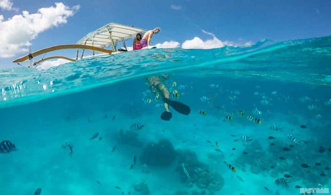 explorez les lagons en Polynésie durant votre voyage à Tahiti