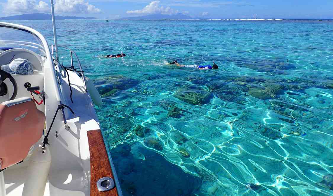 tour découverte du lagon à Bora Bora avec H2O durant votre voyage en Polynésie