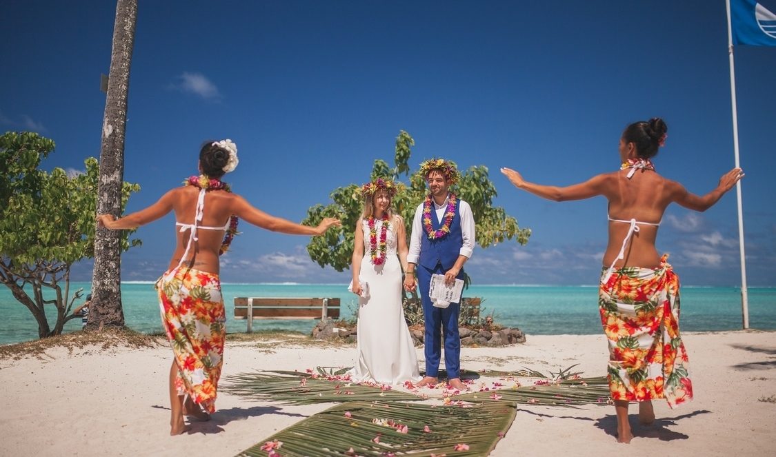mariage polynésien à Bora Bora
