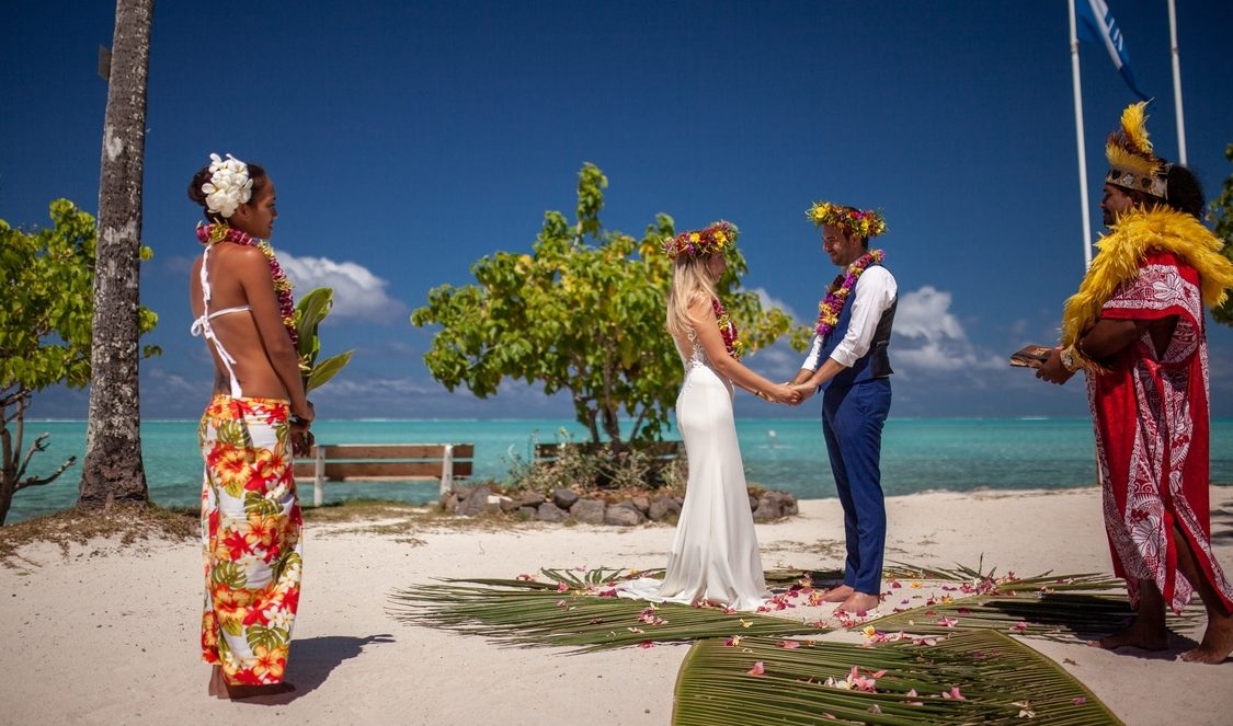 votre mariage traditionnel polynésien à Bora Bora pour votre voyage en Polynésie