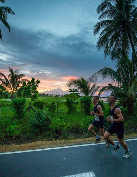 marathon de moorea en Polynésie française